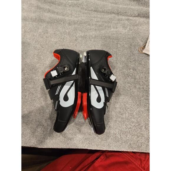 Peloton Cycling Biking Shoes Size 38 Black Excellent Condition Red Women’s 7 - Picture 1 of 4